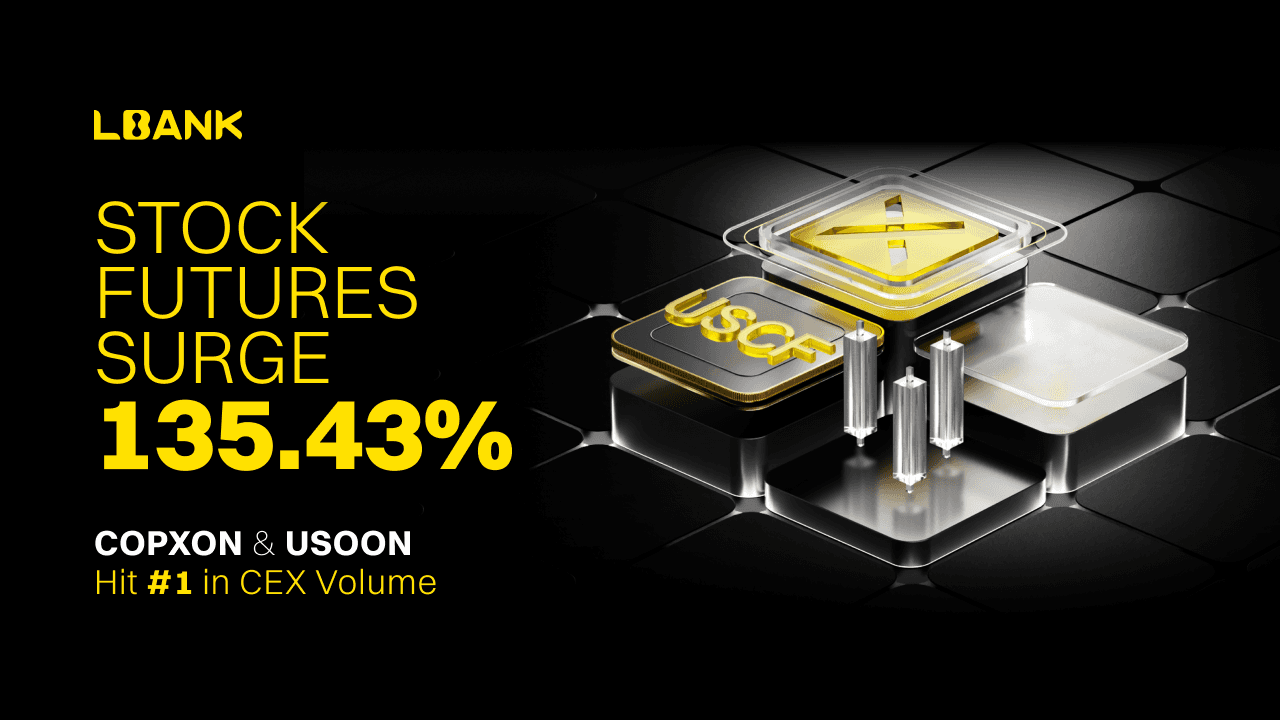LBank Reports 135.43% MoM Growth in Stock Futures Trading Volume, COPXON and USOON Rank No.1 on CEX Spot Share