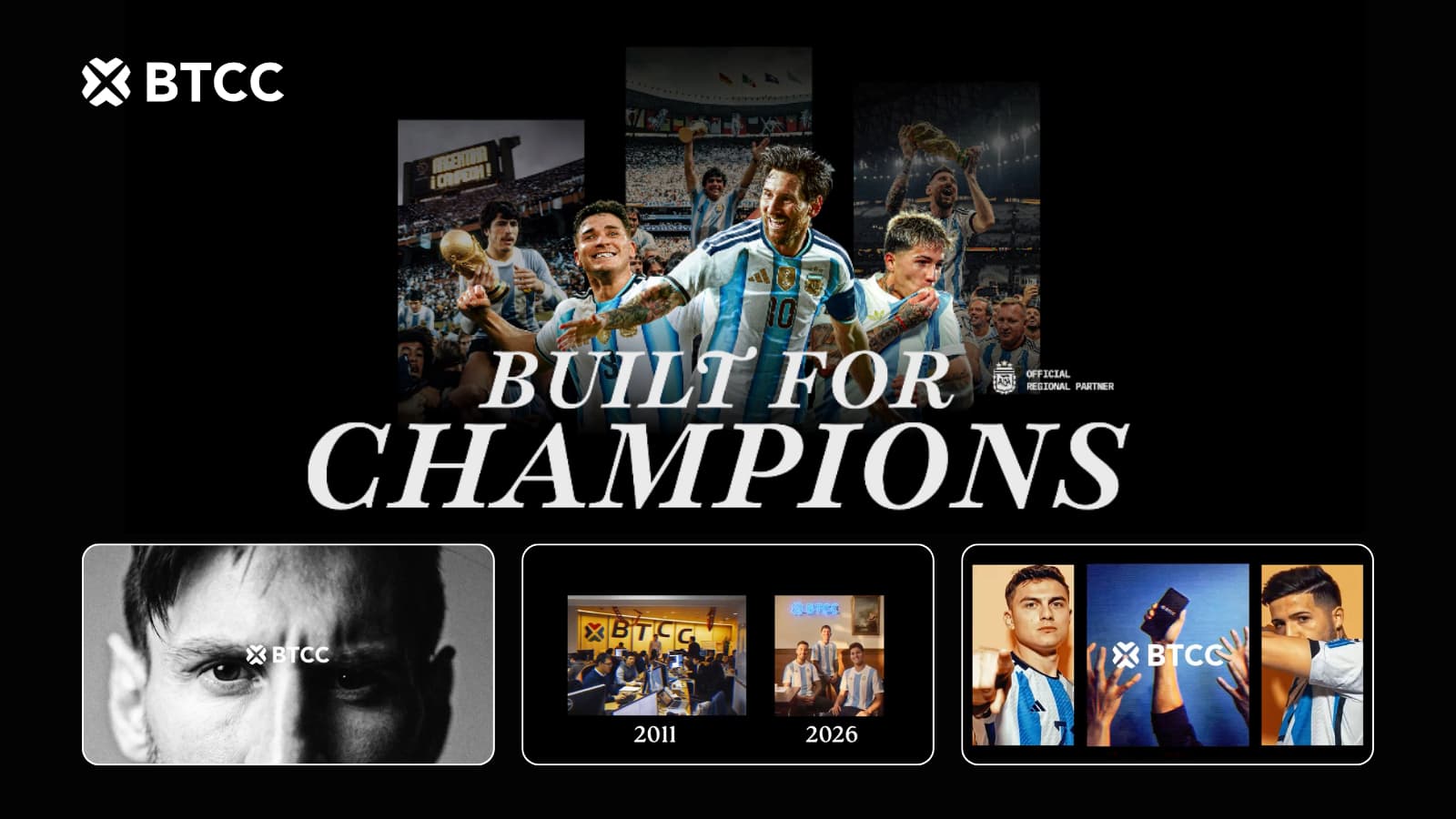 BTCC Exchange and the Argentine Football Association Unite as Legends in New Campaign Video
