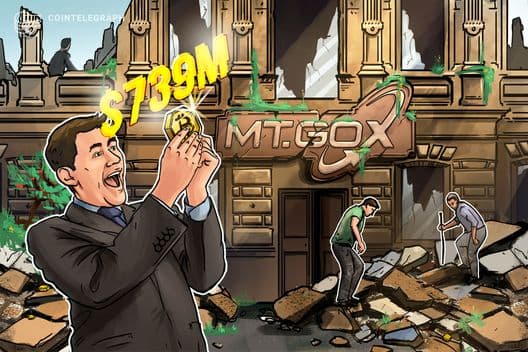 Mt. Gox moves $739M in Bitcoin from cold wallets: Arkham