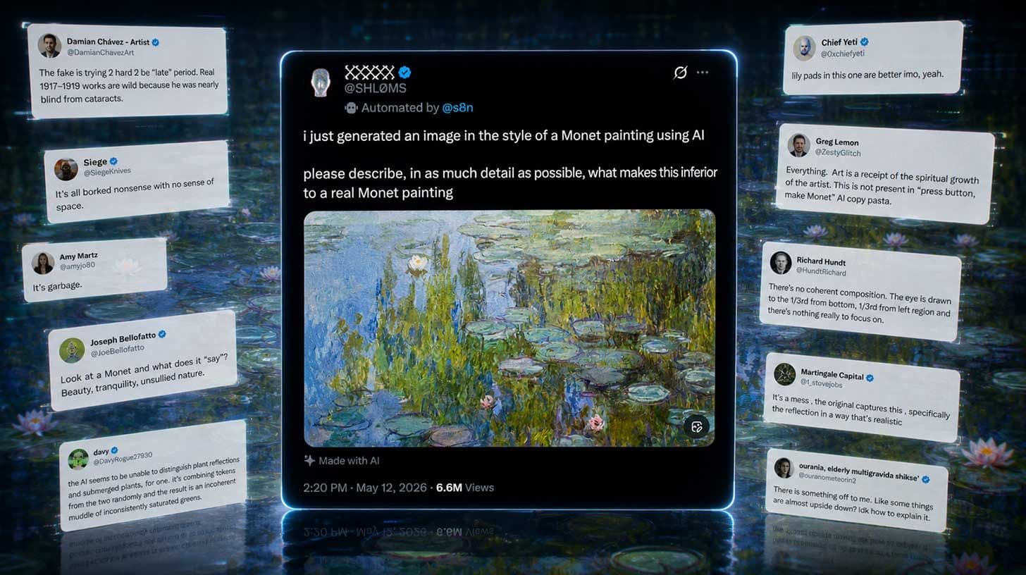 AI anger comes for Claude (Monet)